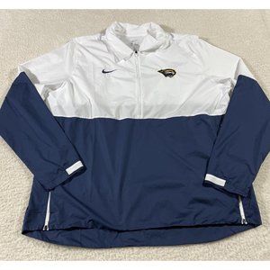Nike Full Zip Track Jacket Mens XL Navy White Panthers Logo Zipper Pockets